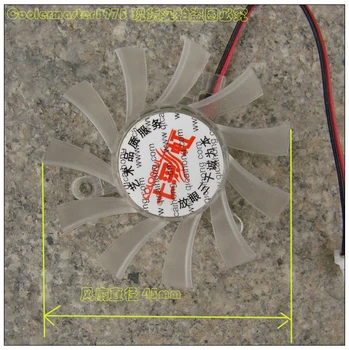 Spalvingas kamuolys grafikos plokštės ventiliatorius lapų skersmuo 45 mm įrengti 29 mm