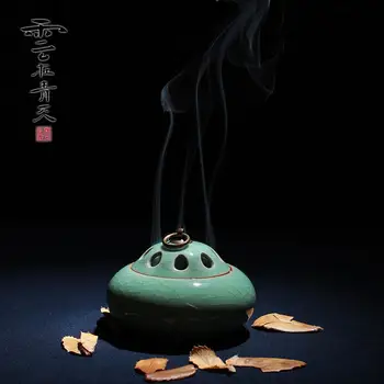 Spalvos jūros vandens smilkalų degiklis GE kvepalų sandalmedžio smilkalai ritės naftos degiklis Jogos smilkalų kelio arbatos ceremonija keramika