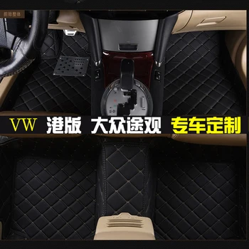 Specialių RHD dešinėje pusėje automobilių kilimėliai VW Tiguan wholy supa penkios vietos ne kvapą vandeniui ne slydimo kilimai