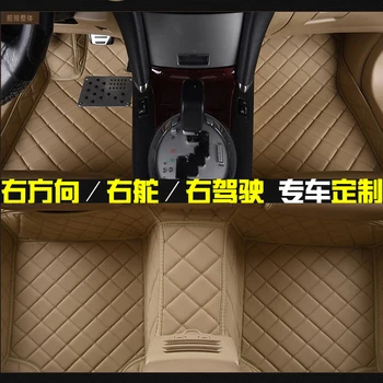Specialių RHD dešinėje pusėje automobilių kilimėliai VW Tiguan wholy supa penkios vietos ne kvapą vandeniui ne slydimo kilimai