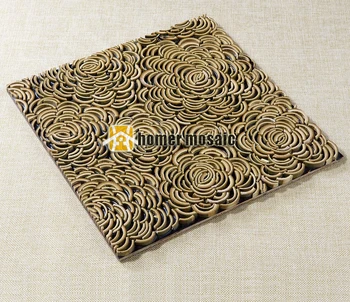 Specialių unikalaus dizaino bambuko meno mozaikos plytelės bambuko skydelis gražus gougers meno mozaikos plytelės nemokamas pristatymas
