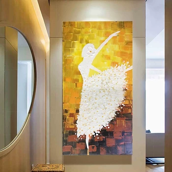 Specifikacijos Peilis Naftos paveikslai Ranka-dažytos žvaigždėtu dangumi 3D Gėlių Abstrakčiai Namų Dekoro Sienos Menas