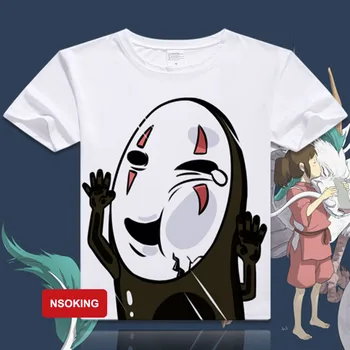 Spirited Away marškinėliai Anime ogino chihiro Cosplay Marškinėliai Vyrams, Moterims trumpomis Rankovėmis Tees