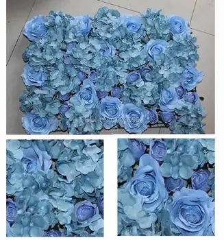 SPR-Tiffany Blue-10vnt/daug Dirbtinio šilko rožė gėlių sienos fone etape stalo puošmena apdaila