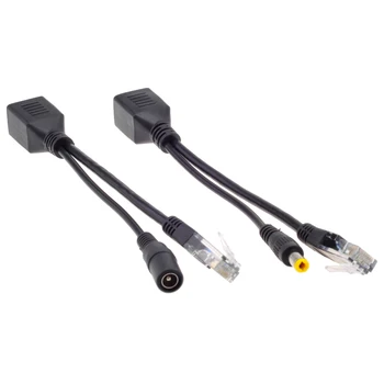 SSICON 10Pairs Passive PoE Splitter Cable Power Over Ethernet Maršrutizatorius, IP Kameros Jungtis PoE Splitter Purkštuvas Maitinimo šaltinis
