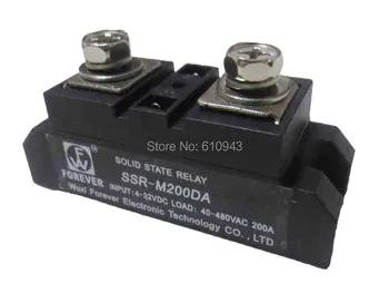 SSR 200A 48-480VAC 4-32VDC Nemokamas pristatymas pramonės klasė (Solid State Relay