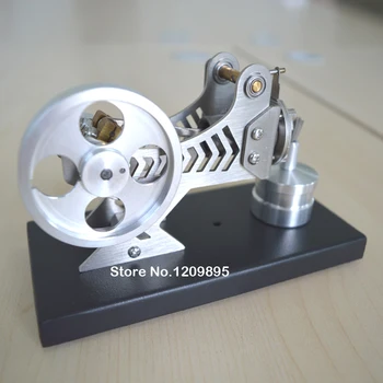 Stirlingo variklio modelis Klasikinis, vakuuminis variklis, Juoda mokslo ir technologijų Stryn variklio Mokslo vaikiškas žaislas Gimtadienio dovana