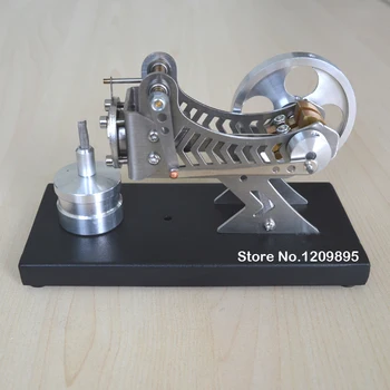 Stirlingo variklio modelis Klasikinis, vakuuminis variklis, Juoda mokslo ir technologijų Stryn variklio Mokslo vaikiškas žaislas Gimtadienio dovana