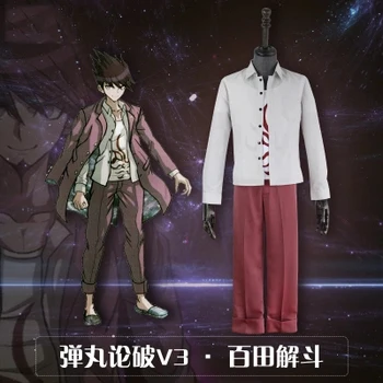 [Stock] Anime! Naujas Danganronpa V3 Momota Kaito Kolegijos Astronautas Uniformas Cosplay Kostiumas Kostiumas Nemokamas Pristatymas