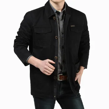 Striukės aukštos kokybės medvilnės atsitiktinis kailis casaco M-3XL dydis striukės krovinių paltai prekės vyrų žiemos priežastinis griovius