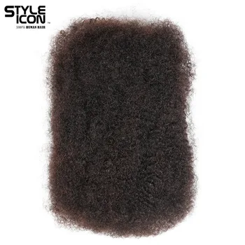 Styleicon Žmogaus Plaukų Kasytės Urmu 4 Ryšulius Remy Mongolų Afro Keistą Urmu 50 G/ Vnt Keistą Garbanotas Plaukų Nėrimo Už Kasytės