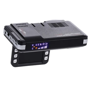 (Su anglų ir rusų Balsas )2 In1 Automobilių Radaro Detektorius VGR DVR Kamera FHD 720P Peržiūrėti Kampo pilna juosta radaro detektorius
