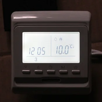 Su šildymo jutiklis Programuojamas termostatas Elektros Skaitmeninis Grindų Šildymo Kambario Oro Šiltas Valdytojas temperatūros reguliatorius