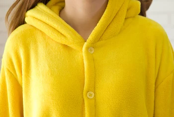 Suaugusių Moterų, Mergaičių Onesies Pikachu Cosplay Kostiumas Helovinas Šalis Pokemon Cosplay Pižama Pižamos Sleepwear Flanelė Žiemą