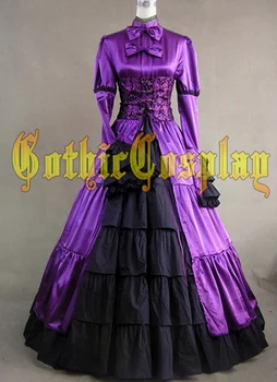 Suaugusiųjų Pietų Belle Kostiumas Helovinas kostiumai, Moterims, Raudonos Viktorijos suknelė Kamuolys Suknelė Gothic lolita dress plius dydis užsakymą