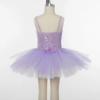 Suaugusiųjų Violetinė romantiška ilgis baleto mdc su ruožas china lycra kūno viršuje Baleto tutus, moterų ir mergina etapo rezultatus tutu