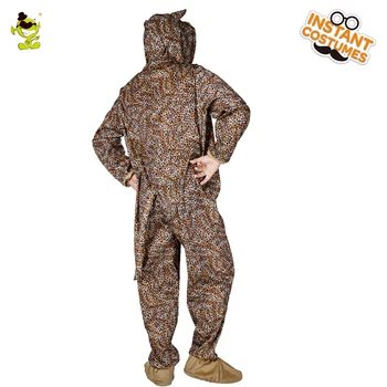 Suaugusiųjų Vyrų Leopard Pižama Kostiumas Žiemą Vienas Dydis Homewear Sleepwear Gyvūnų Vyrų Pižama Į Kalėdų Vakarėlį Cosplay