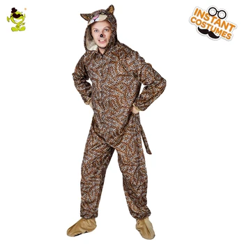 Suaugusiųjų Vyrų Leopard Pižama Kostiumas Žiemą Vienas Dydis Homewear Sleepwear Gyvūnų Vyrų Pižama Į Kalėdų Vakarėlį Cosplay