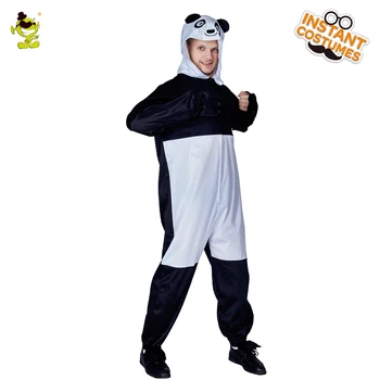 Suaugusiųjų Vyrų Panda Pižama Kostiumas Žiemą Mielas Gyvūnų Pižama Fancy Dress Gyvūnų Vienas Dydis Pižama Cosplay Vyriška Pižama