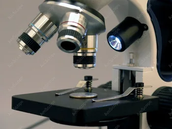Sudėtinės Mikroskopu--AmScope Prekių 40X-1000X Belaidžius LED Metalinis Rėmas C&F Junginys, Mikroskopu w Top & Bottom Žibintai