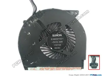 SUNON EG60070V1-C010-S99 Serverio Nešiojamas Ventiliatorius DC 5V 4-laidėm