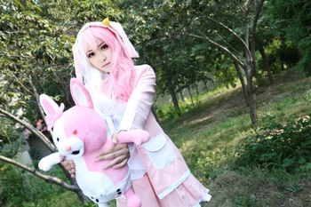 Super Danganronpa Monomi Pink&White Rabbit Vienodas Suknelė Przybornik Anime Cosplay Kostiumai