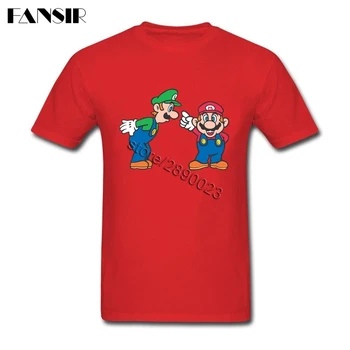 Super Mario Vyrų sportinius Marškinėlius, Vėliau Sukurta Marškinėliai Vyrams Vyro Trumpas Rankovės Crewneck Medvilnės Per Dydžio Drabužius Vaikinai