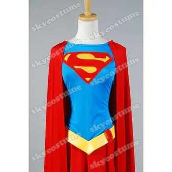 Supergirl Cosplay vientisas Suaugusiųjų Suknelė Przybornik Žaliojo Cosplay Kostiumas Helovyno Karnavalas Užsakymą