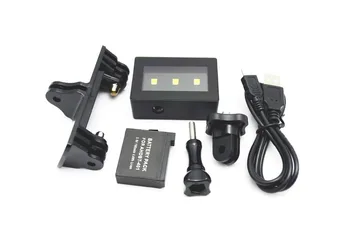 Suptig Ultralight Nardymo, Povandeninės Šviesos Vandeniui Vietoje šviesos diodų (LED) tvirtinimas GoPro Hero 4 hero3+ 3 vaizdo Kameros gopro priedai