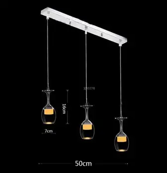 Svitz LED wine glass Pendant lamps for Dining Room Home Led luminaria 110-240V 2017 New cord hanging Acryl cup Pendant lights