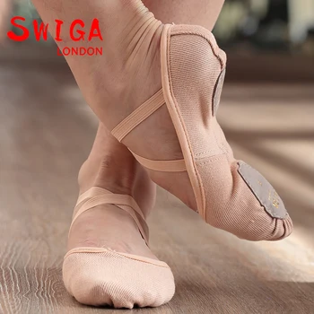 SWIGA Ultra-jėga medvilnės profesionalių baleto mokymas, šokių bateliai