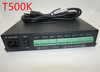 T500K led valdiklis Kompiuterio online TTL signalo RGB Full WS2801 WS2811 6812 8806 APA102 led pikselių modulis valdytojas 8ports