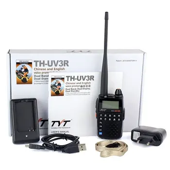 Taikomos TYT TH-UV3R Mini Nešiojamą Du Būdu Radijo VHF/UHF Mėgėjų HT Radijas USB Įkrovimą, tai yra ctcss/DCS Walkie Talkie, FM siųstuvas-imtuvas