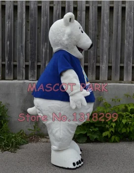 Talismanas naujos kokybės polar bear talismanas kostiumas suaugusiųjų dydis animacinių filmų polar bear tema anime kostiumai karnavaliniai išgalvotas suknelė