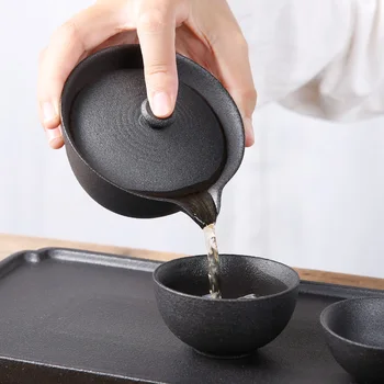 TANGPIN japonų, kinų keramikos arbatinukas virdulys patys puodeliai nešiojamų kelionių arbatos rinkiniai