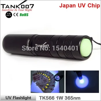 TANK007 TK566 395nm žibintuvėlis 3w juoda liuminescencinės-uv-šviesos diodų (LED) Aliuminio patikrinti monery pesca