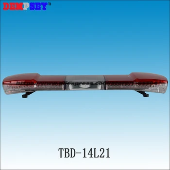TBD-14L21 Aukštos kokybės DC12V/24V LED šviesos juosta su 100W garsiakalbis,gaisro/policijos šviesos barai/pagalbos lightbar