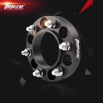 TEEZE-(1PC) 6061-T6 Black Wheel Spacers 6x5.5'' Adapters 6x139.7 CB 106mm for Prado Land Cruiser