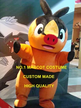 Tepig talismanas kostiumas Kišenėje Pabaisa Tema Anime Cosply mascotte Fancy Dress Rinkiniai 2007