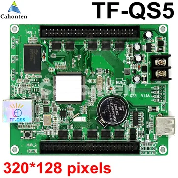 TF-QS5(TF VTA02) USB +Lan prievadas RGB full video asinchroninis led billboard ekranas kontrolės kortelės 320*128 pikselių led valdiklis