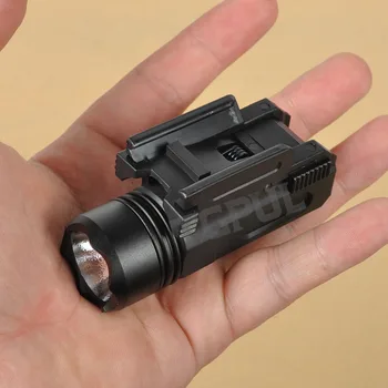 TGPUL Airsoft Mini Pistoletas Šviesos QD Greitai Nuimti Pistoletas Žibintuvėlis LED Šautuvas, Pistoletas Taktinis Žibintuvėlis už 20mm Geležinkelių Glock 17 19 18C 24