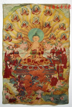 Tibeto Budistų Thangka šilko siuvinėjimo kaip Namų Dekoravimo kabo kaip dekoracija didmeninės