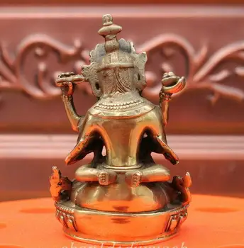 Tibeto Budizmas Žalvario Mandkesvara Yab-Yum Apie Lotus Laimingas Budos Statula, Skulptūra