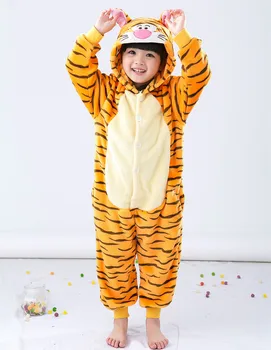 Tigras Jumpsuit Vaikams, Vaikams Onesie Pižama, Cosplay Kostiumai, Drabužiai Halloween Carnival