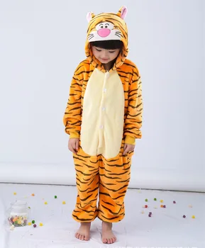 Tigras Jumpsuit Vaikams, Vaikams Onesie Pižama, Cosplay Kostiumai, Drabužiai Halloween Carnival