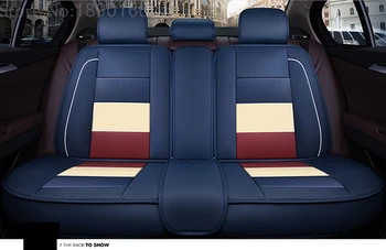 Tik galinis odinis automobilių sėdynių užvalkalai Už SsangYong Korando Actyon Rexton Pirmininkas Kyron automobilių reikmenys, automobilių stiliaus auto lipdukus