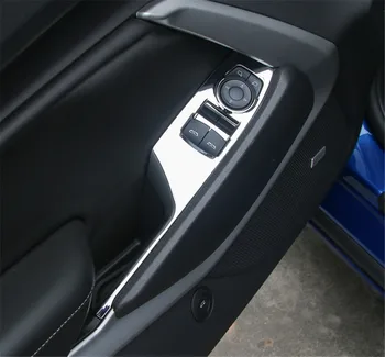 Tinka Chevrolet Camaro 2017+ ABS Automobilio Sėdynėje Langų Pakėlimo Mygtuką Perjungti Kadro Rėmelio Apdaila Optikos Lipdukas Liejimo