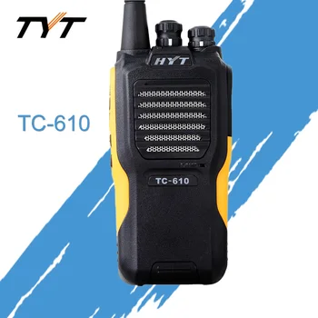Tinka HYT TC 610 rankena radijo 16 channel 5 w nešiojamasis radijo 450-470 mhz vandens įrodymas walkie talkie