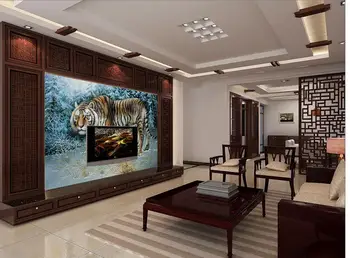 Tinkinti ekrano užsklanda, sienos, Namo Apdailos Aliejaus tapybai tigras fono sienos gyvenimo stiliaus tapetai