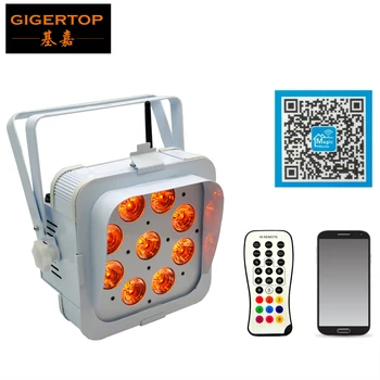 TIPTOP TP-G3049-5IN1 Kaina off skatinimo mini smart dj uplighting šviesos 9*15W RGBAW 5in1 Išmaniųjų telefonų kontrolės nešimo Rankena
